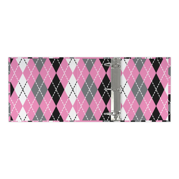 Argyle 3 Ring Binders - Full Wrap - 3" - OPEN INSIDE