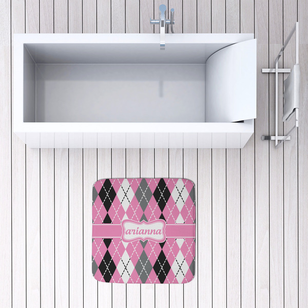 Argyle 48x48 Foam Memory Mat - LIFESTYLE