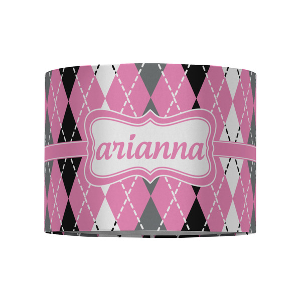 Argyle 8" Drum Lampshade - FRONT (Fabric)