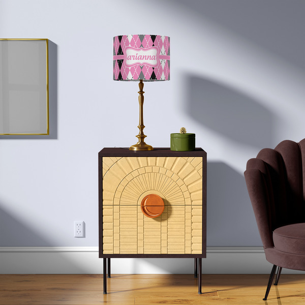 Argyle 8" Drum Lampshade - LIFESTYLE