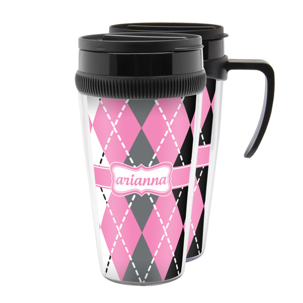 Custom Argyle Acrylic Travel Mug (Personalized)