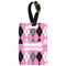 Argyle Metal Luggage Tag w/ Name or Text