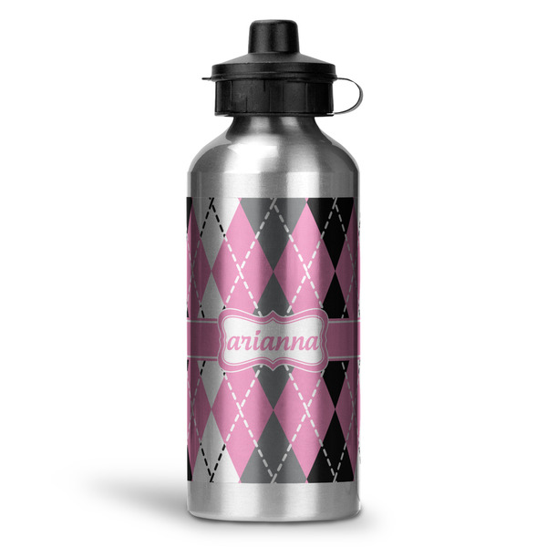 Custom Argyle Water Bottles - 20 oz - Aluminum (Personalized)