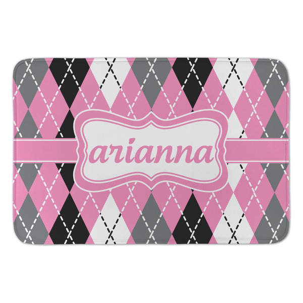 Custom Argyle Anti-Fatigue Kitchen Mat (Personalized)
