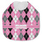 Argyle Jersey Knit Baby Bib w/ Name or Text