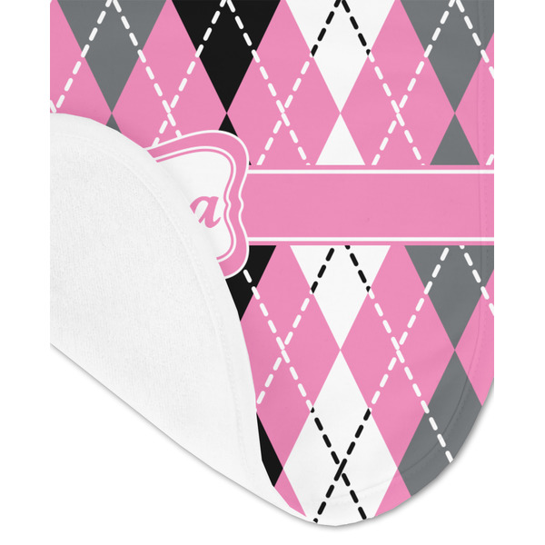 Argyle Baby Bib - AFT detail