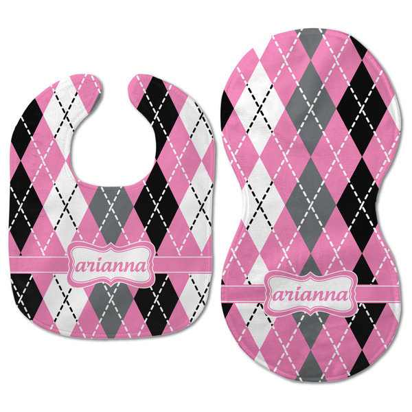 Argyle Baby Bib & Burp Set - Approval (new bib & burp)