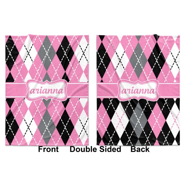 Argyle Baby Blanket (Double Sided - Printed Front and Back)