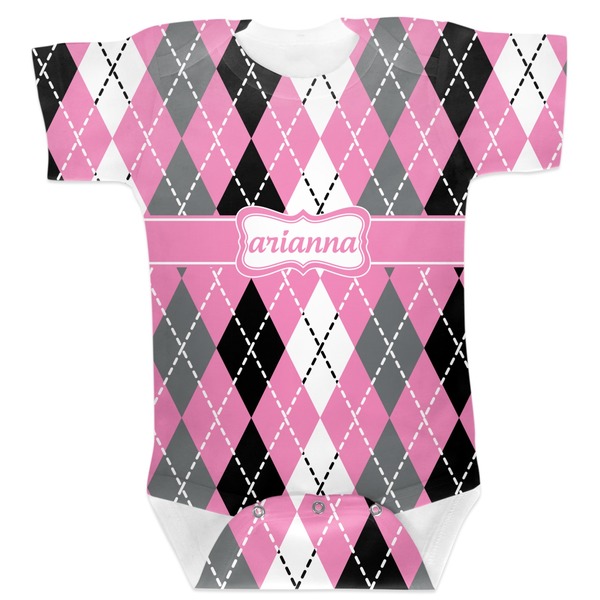 Custom Argyle Baby Bodysuit (Personalized)