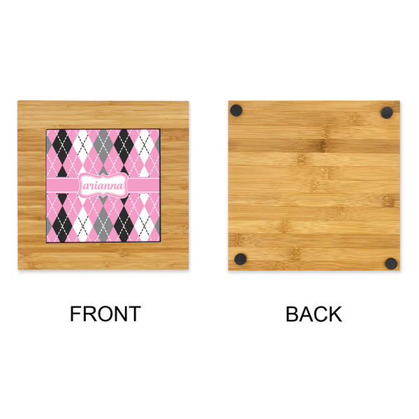 Argyle Bamboo Trivet with 6" Tile - APPROVAL