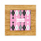 Argyle Bamboo Trivet with 6" Tile - FRONT