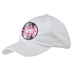 Argyle Baseball Cap - White (Personalized)