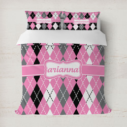Argyle Duvet Cover Set - Full / Queen (Personalized)