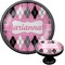 Argyle Cabinet Knob (Black) (Personalized)