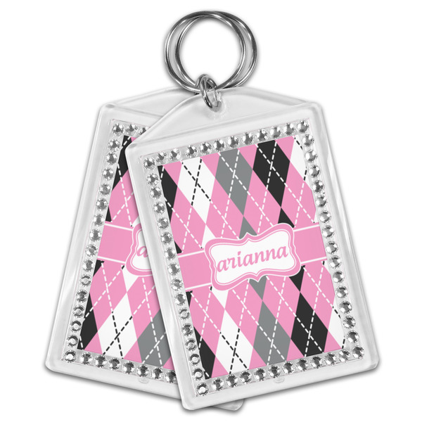 Argyle Bling Keychain - MAIN