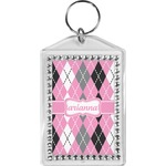 Argyle Bling Keychain (Personalized)