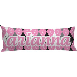 Argyle Body Pillow Case (Personalized)