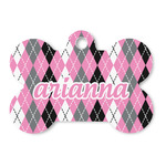 Argyle Bone Shaped Dog ID Tag (Personalized)