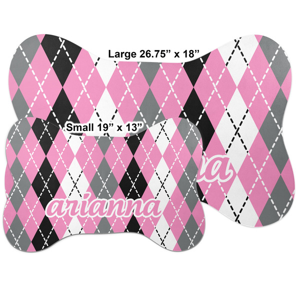 Argyle Bone Shaped Mat Comparison