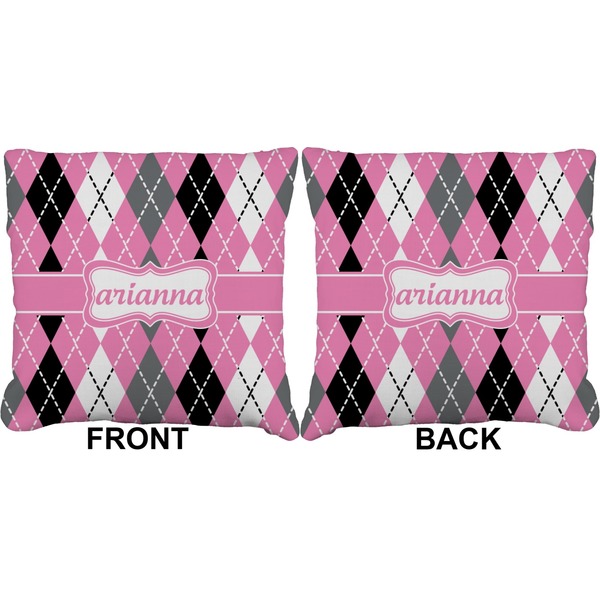 Argyle Burlap Pillow Approval