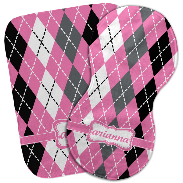 Custom Argyle Burp Cloth (Personalized)