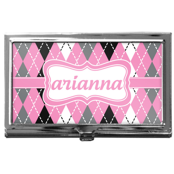 Custom Argyle Business Card Case