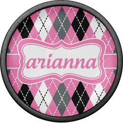 Argyle Cabinet Knob (Black) (Personalized)