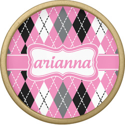 Argyle Cabinet Knob - Gold (Personalized)