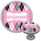 Argyle Cabinet Knob (Silver) (Personalized)