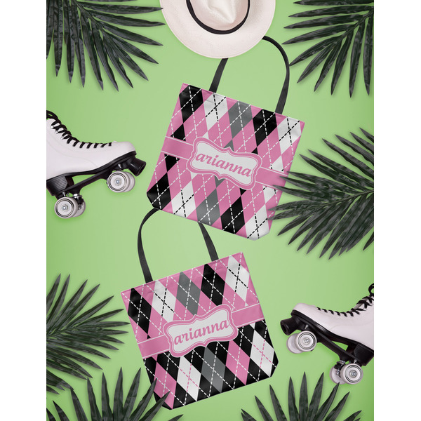 Argyle Canvas Tote Lifestyle Front and Back