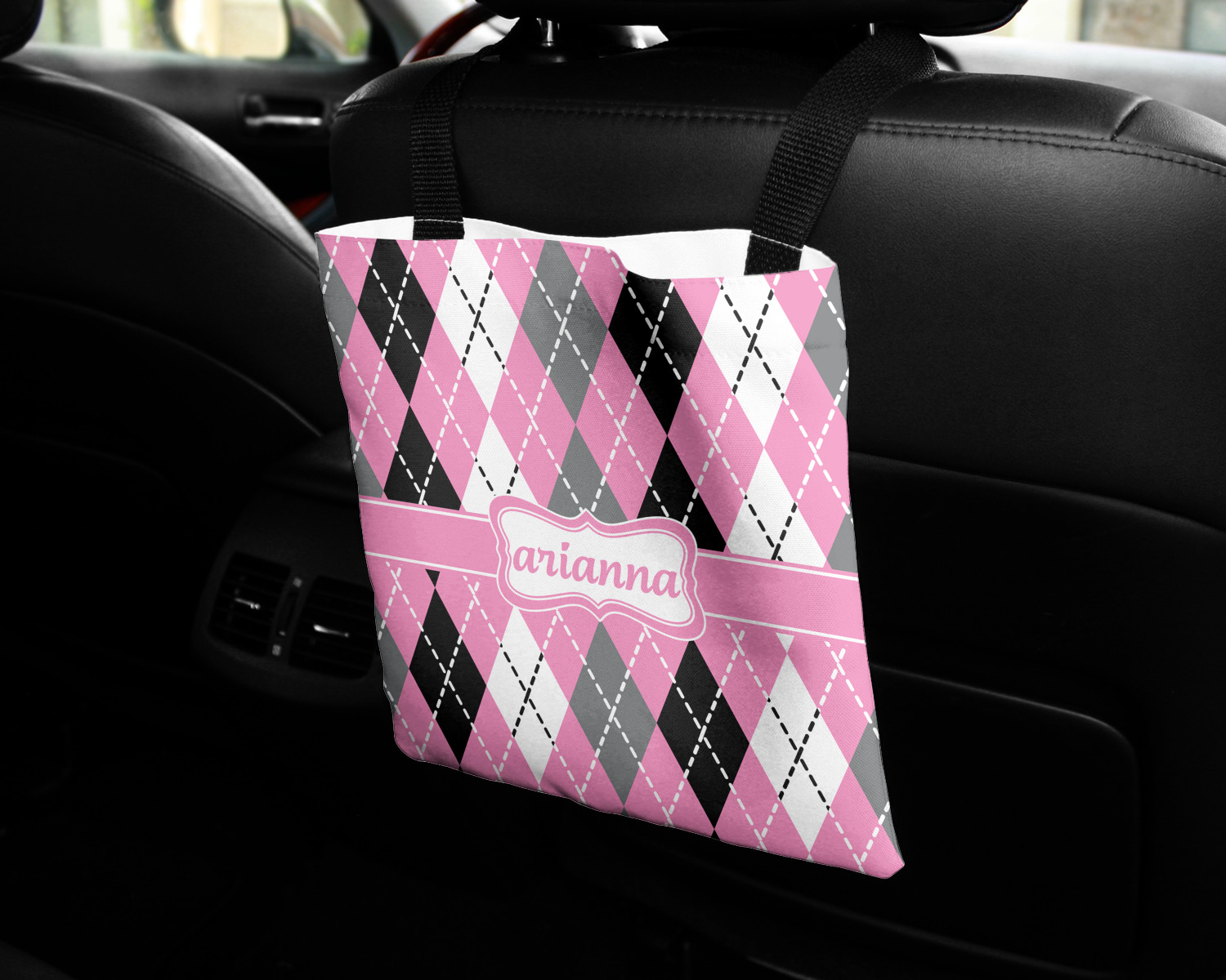 Argyle Auto Back Seat Organizer Bag (Personalized) YouCustomizeIt