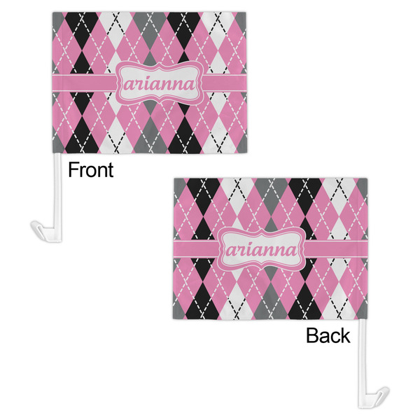 Argyle Car Flag - 11" x 8" - Front & Back View