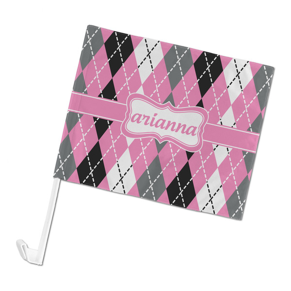 Custom Argyle Car Flag (Personalized)