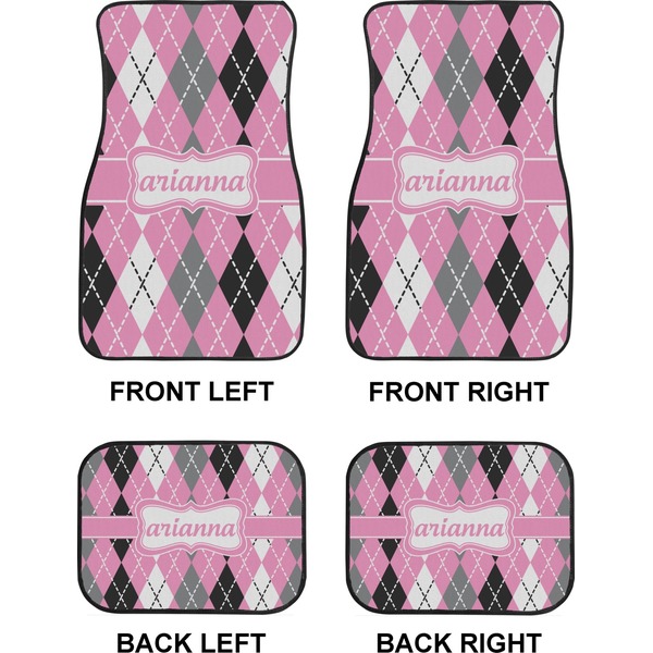 Argyle Car Floor Mats Set (2F + 2B)