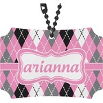 Argyle Rear View Mirror Ornament (Personalized)