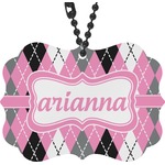 Argyle Rear View Mirror Decor (Personalized)