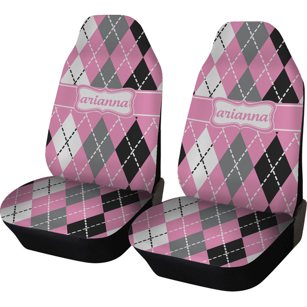 Custom Argyle Car Seat Covers (Set of Two) (Personalized)