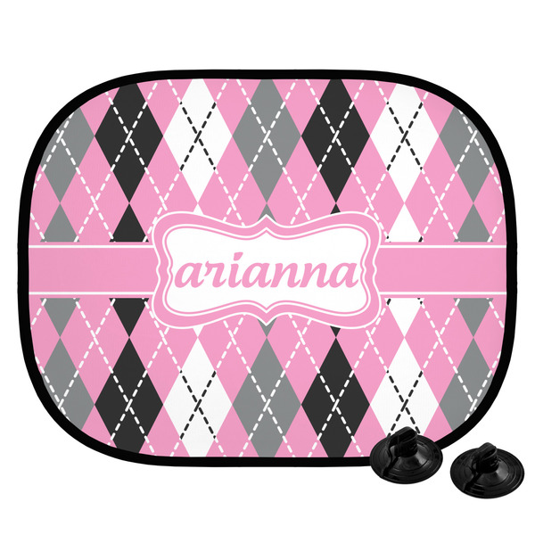 Custom Argyle Car Side Window Sun Shade (Personalized)