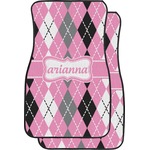 Argyle Car Floor Mats (Front Seat) (Personalized)