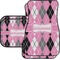 Argyle Car Floor Mats Set - 2 Front & 2 Back (Personalized)