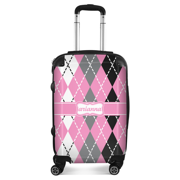 Custom Argyle Suitcase (Personalized)