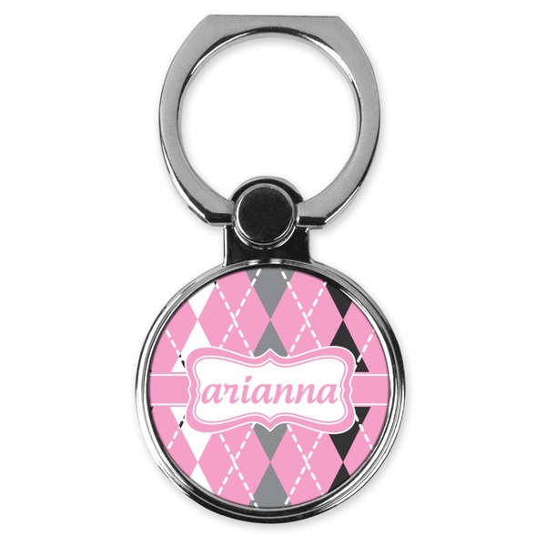 Custom Argyle Cell Phone Ring Stand & Holder (Personalized)