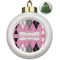 Argyle Ceramic Ball Ornament - Christmas Tree (Personalized)