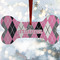 Argyle Ceramic Dog Ornament w/ Name or Text