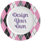 Argyle Ceramic Dinner Plates (Set of 4) (Personalized)