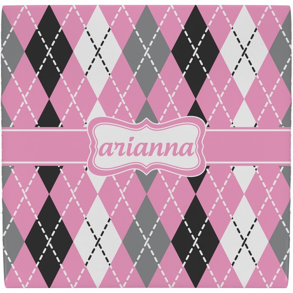 Custom Argyle Ceramic Tile Hot Pad (Personalized)