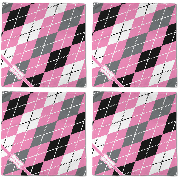 Argyle Cloth Napkins - Personalized Dinner (APPROVAL) Set of 4