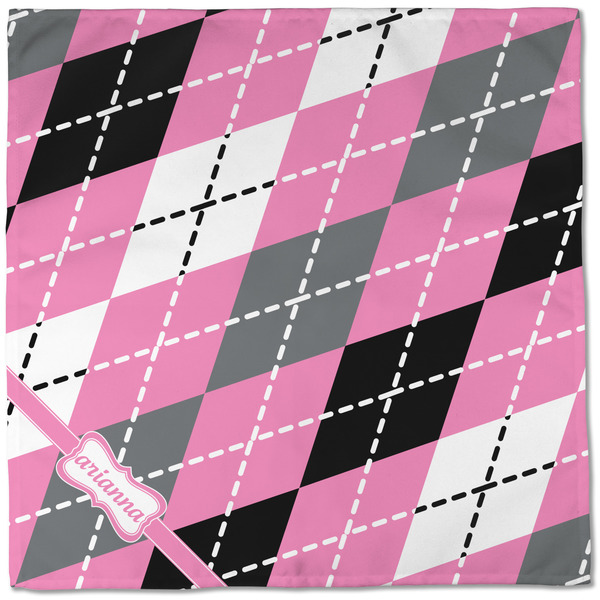 Argyle Cloth Napkins - Personalized Dinner (Full Open)