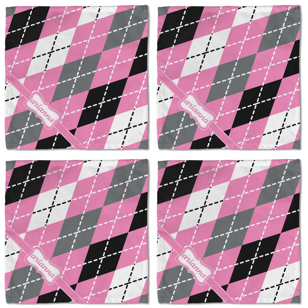 Argyle Cloth Napkins - Personalized Lunch (APPROVAL) Set of 4