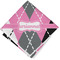 Argyle Cloth Napkin w/ Name or Text